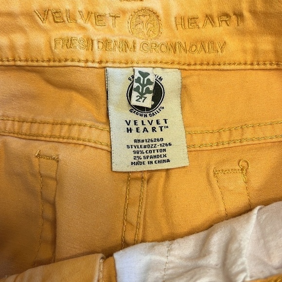 Velvet Heart Skinny Jeans Yellow Size 27 - Picture 9 of 16
